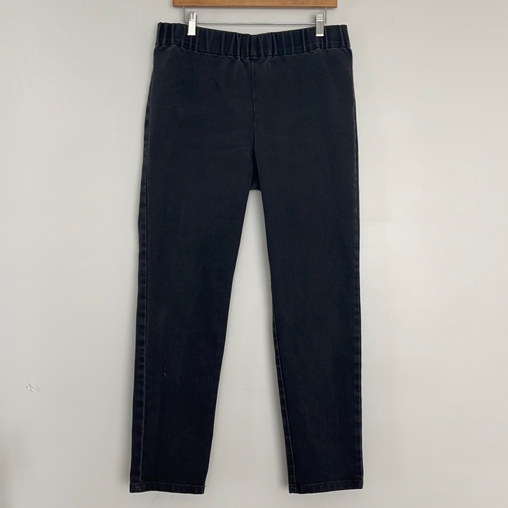 Soft Surroundings Pull-on Elastic Waist Soft Denim Pants Size L